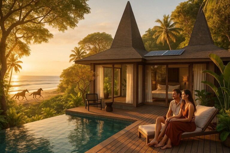 Villa extérieur - couple - chevaux - Sumba